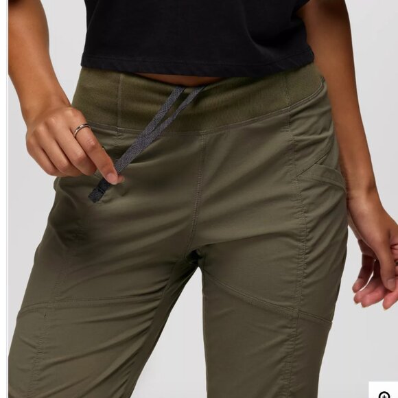 Prana Koen Cropped Pants - Women's XXL - Grape Leaf (Olive Green) Color - Picture 5 of 7